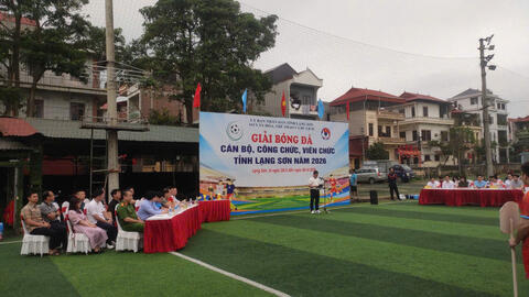 Thanh tra tỉnh liên quân với Sở Giáo dục và Đào tạo tham gia  Giải Bóng đá cán bộ, công chức, viên chức tỉnh Lạng Sơn năm 2026