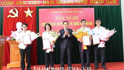 Công bố Quyết định của Chủ tịch UBND tỉnh bổ nhiệm Chánh Thanh tra, Phó Chánh Thanh tra tỉnh Lạng Sơn