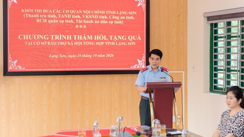 Thanh tra tỉnh cùng các cơ quan trong khối thi đua các cơ quan nội chính thăm hỏi và tặng quà tại Cơ sở Bảo trợ xã hội tổng hợp tỉnh